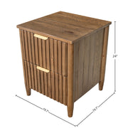 Britanica 2 Drawer Nightstand