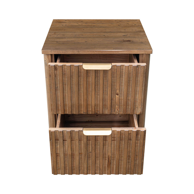 Britanica 2 Drawer Nightstand