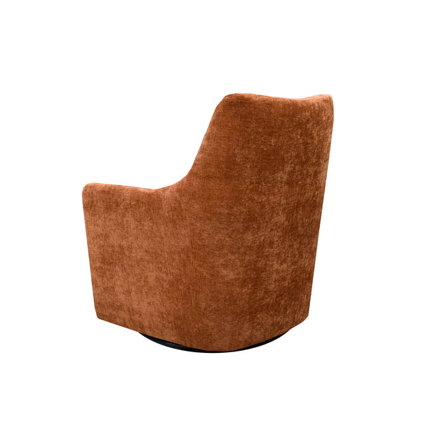 Lilith Swivel Chair - Brick Chenille