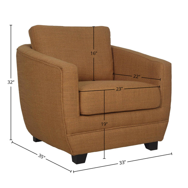 Baltimo Club Chair - Gold