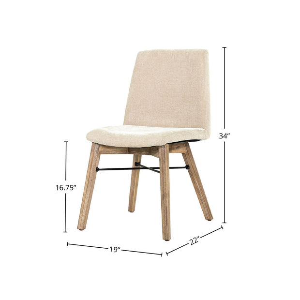 Gia Dining Chair - Light Driftwood - Sand