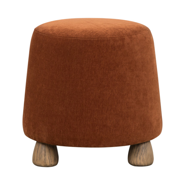 Giselle Ottoman - Terracotta Chenille