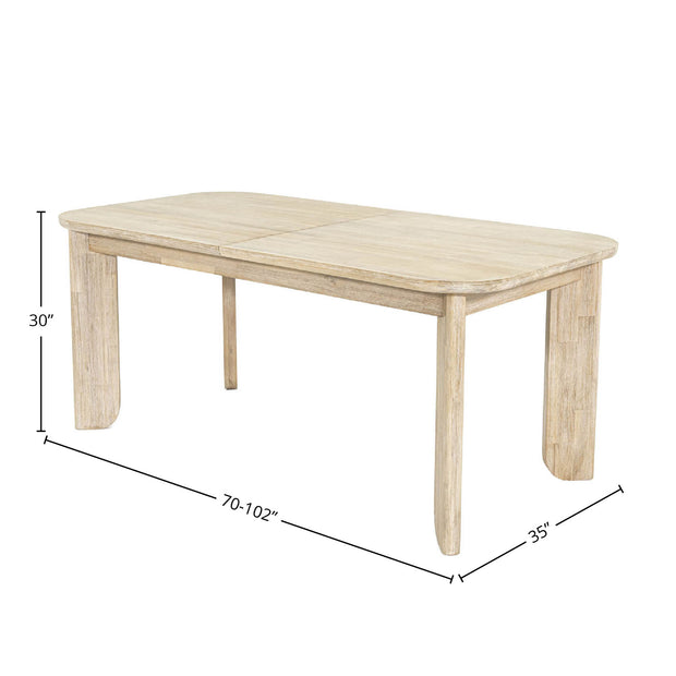 Haru Extension Dining Table 70/102"