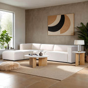 Infinity Side Table - Seashell Finish