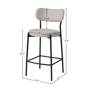 Kai Counter Stool - Bone White