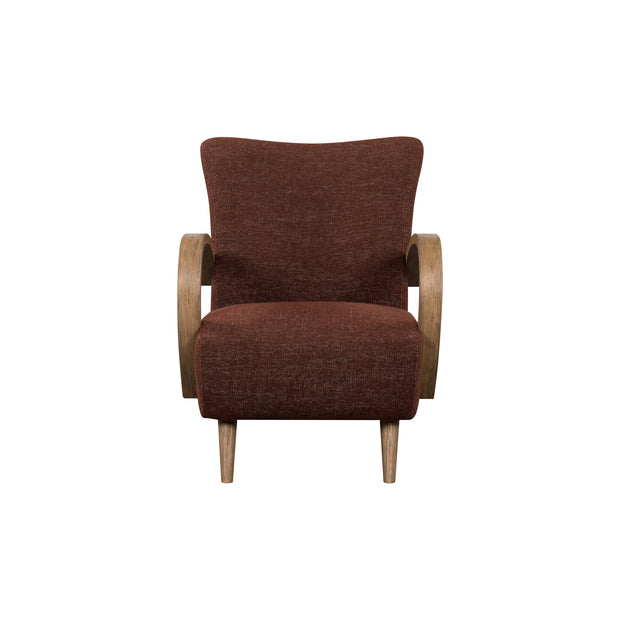 Louis Club Chair - Textured Choco