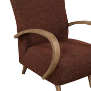 Louis Club Chair - Textured Choco