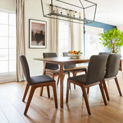 Remix Dining Table Set w/ Grey Chairs