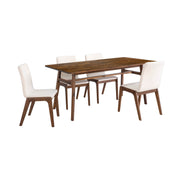 Remix Dining Table Set w/ Cream Chairs