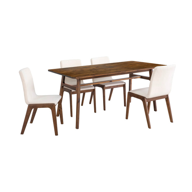 Remix Dining Table Set w/ Cream Chairs