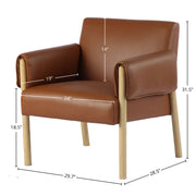 Forest Club Chair - Saddle