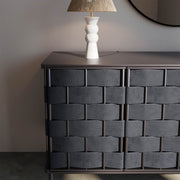 Bishop Sideboard - Black Leather