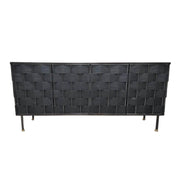 Bishop Sideboard - Black Leather