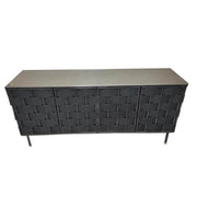 Bishop Sideboard - Black Leather