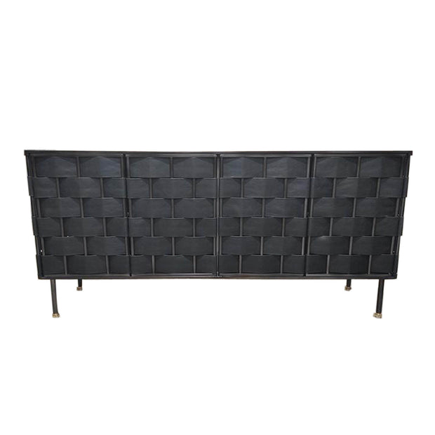 Bishop Sideboard - Black Leather